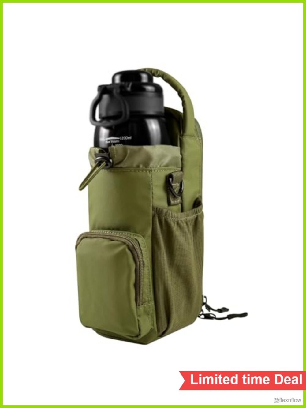 Magnetic Gym Bag Water Bottle Holder Polyester Blend Small Gym Tote